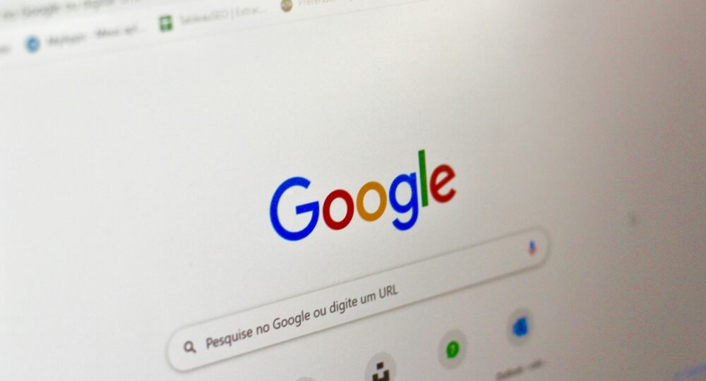 computer screen showing google search