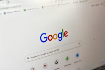 computer screen showing google search