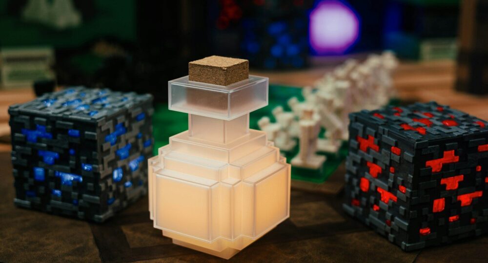 a couple of blocks sitting on top of a table