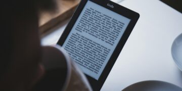 Reading on an e-book reader