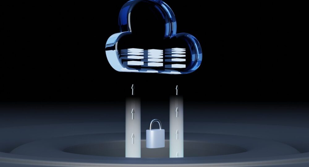 a blue and white logo