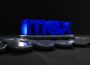 a computer keyboard with the word mox on it
