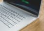 white and black laptop computer