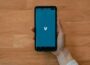 black samsung android smartphone displaying blue screen