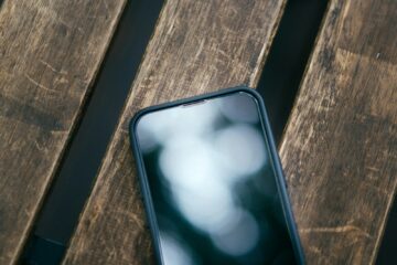 a cell phone on a table