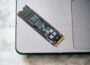 A close up of a laptop on a table