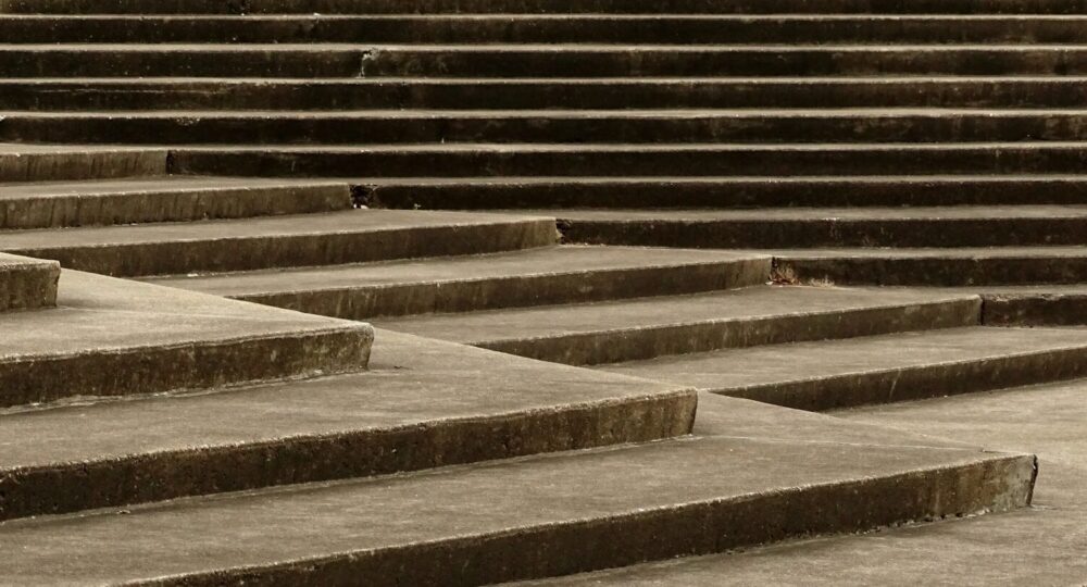 a set of stairs