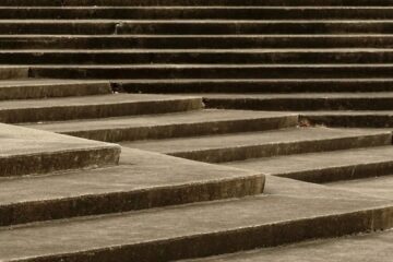 a set of stairs