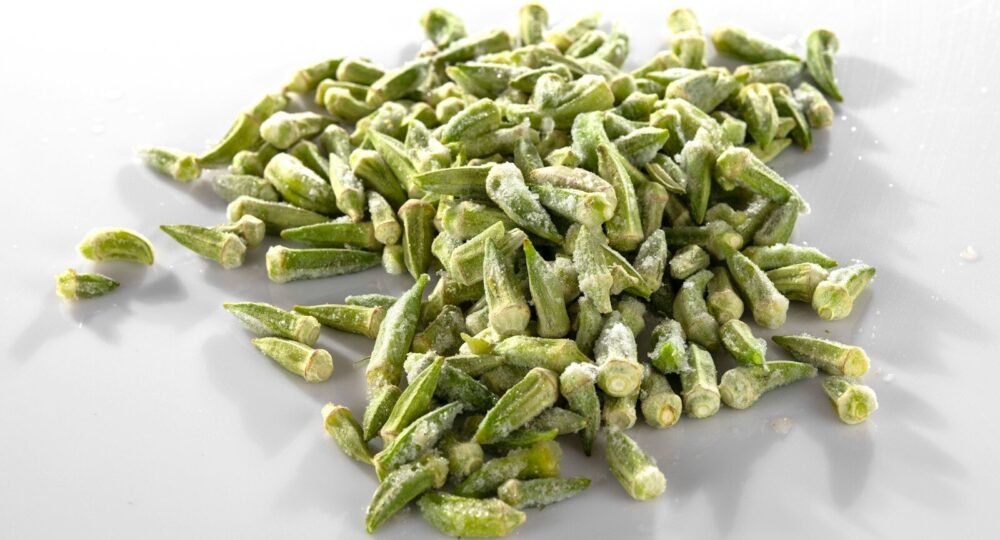 green vegetable on white table