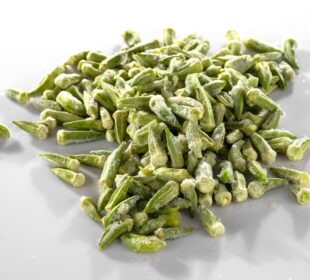 green vegetable on white table