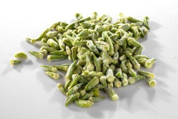 green vegetable on white table