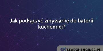 Jak podłączyć zmywarkę do baterii kuchennej?