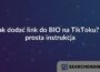 Jak dodać link do BIO na TikToku? – prosta instrukcja